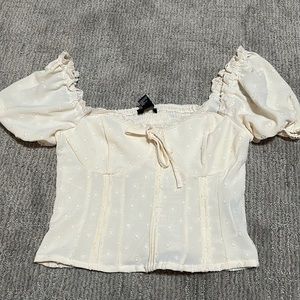 Beautiful white/cream forever twenty one crop top!